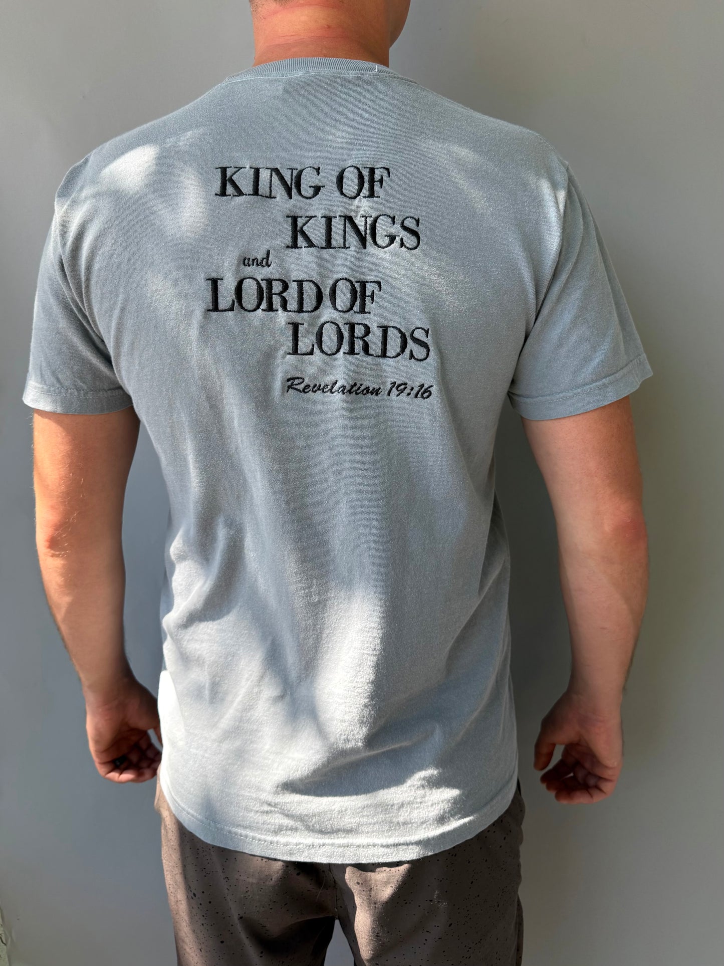 King of Kings, Lord of Lords β Embroidered Christian Tee βοΈ