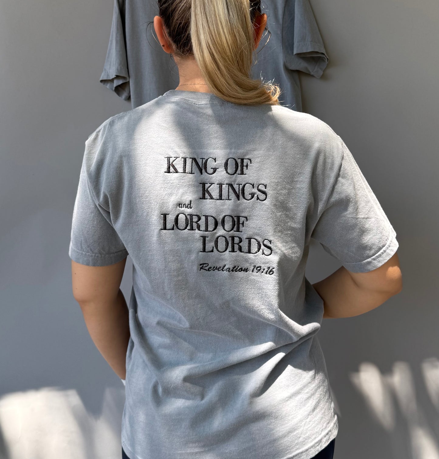 King of Kings, Lord of Lords β Embroidered Christian Tee βοΈ