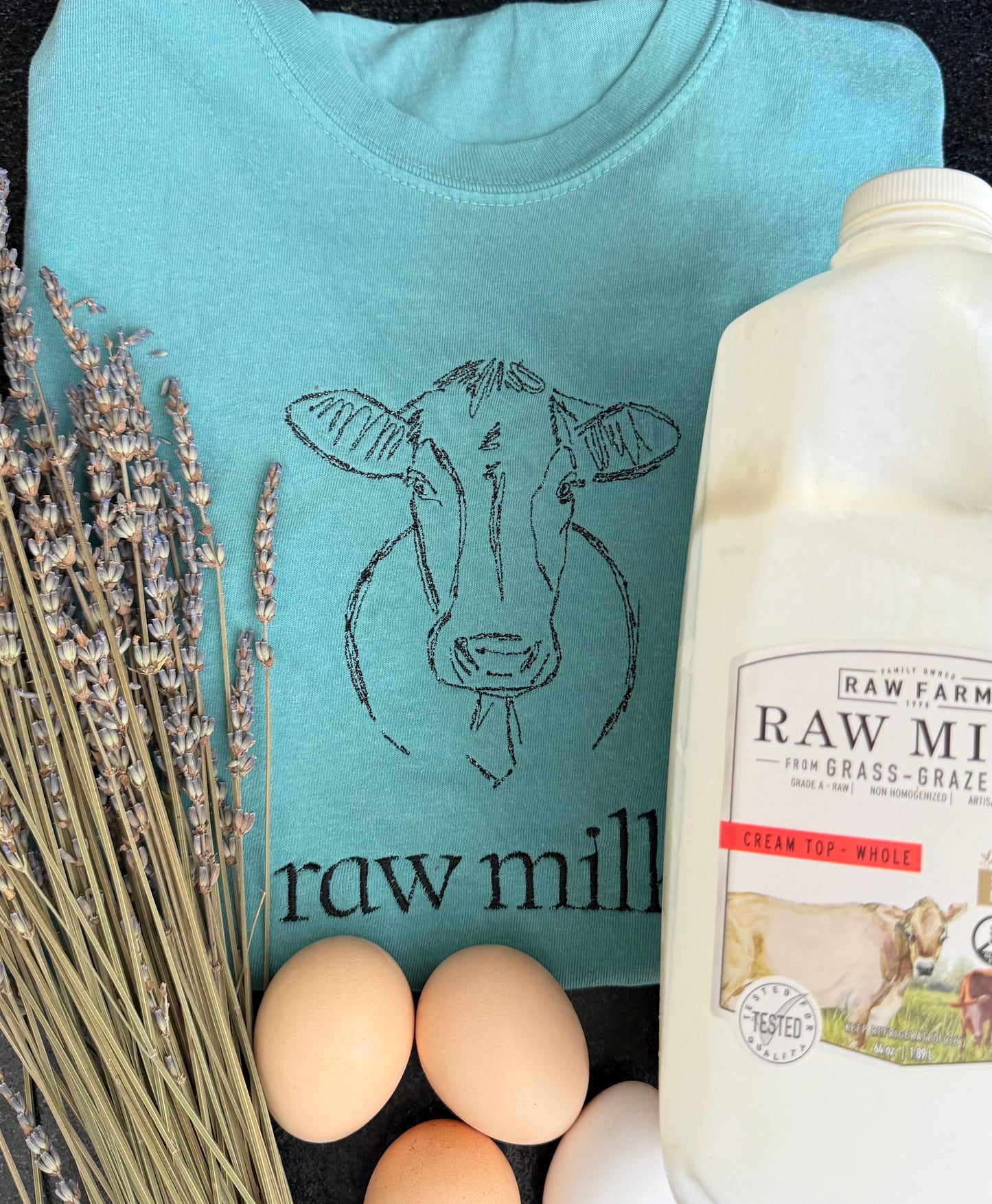 Raw Milk Revolution โ Embroidered Truthwear Tee ๐