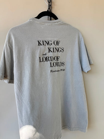 King of Kings, Lord of Lords – Embroidered Christian Tee ✝️